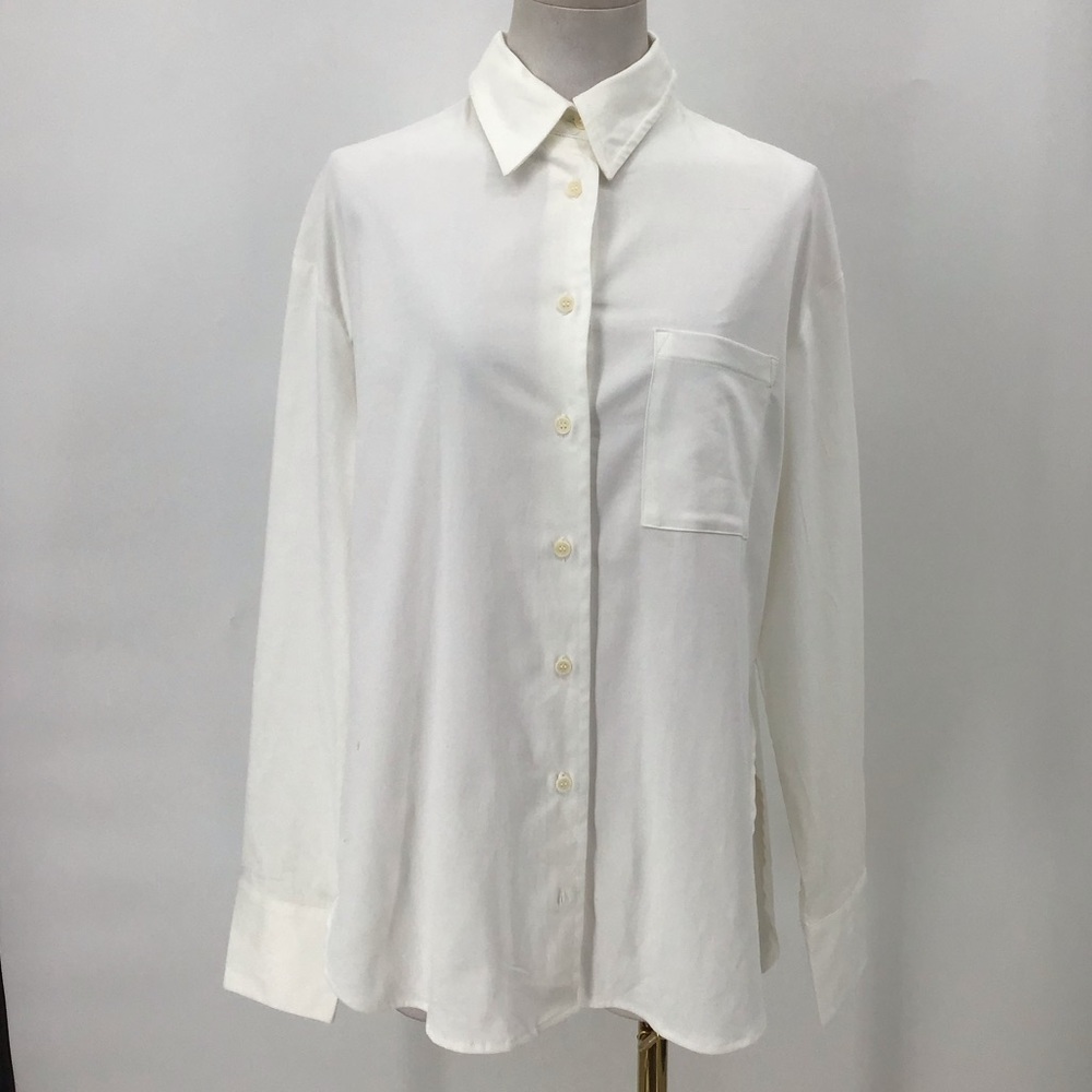 Reformation White Button Down Shirt